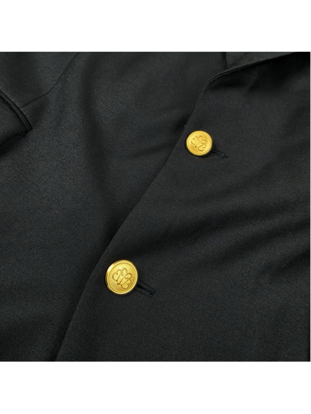 Brooks Brothers Country Club Navy Gold Button Blazer 43L Loro Piana Super 110s - Picture 4 of 14